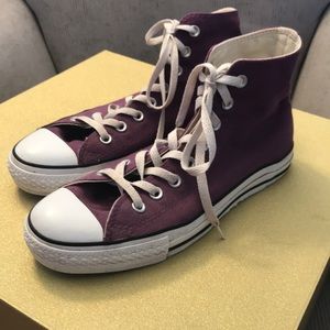 High top purple Converse